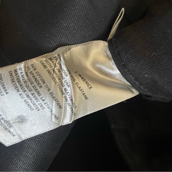 L'AGENCE Black Ankle Cropped Jeans with Glossy Finish - Picture 4 of 7